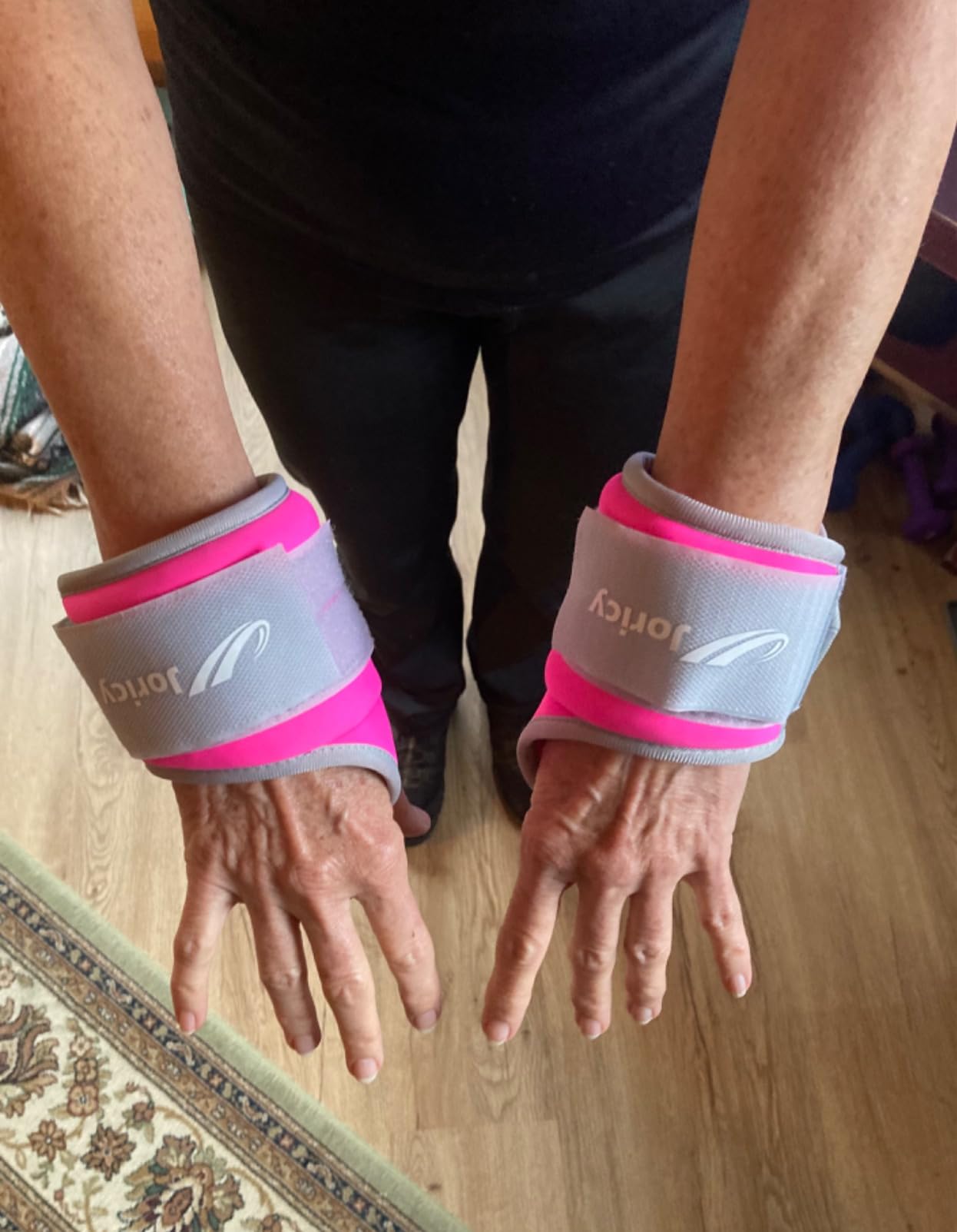 Wrist Weights with Thumb Loops Lock for Men Women Weighted Gloves customer photo 2