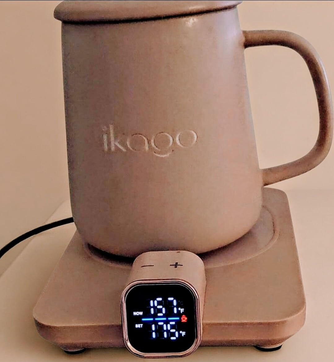 Coffee Cup Warmer & iKago Mug Set, 1℉ Precise Temp Control Mug Warmer customer photo 1