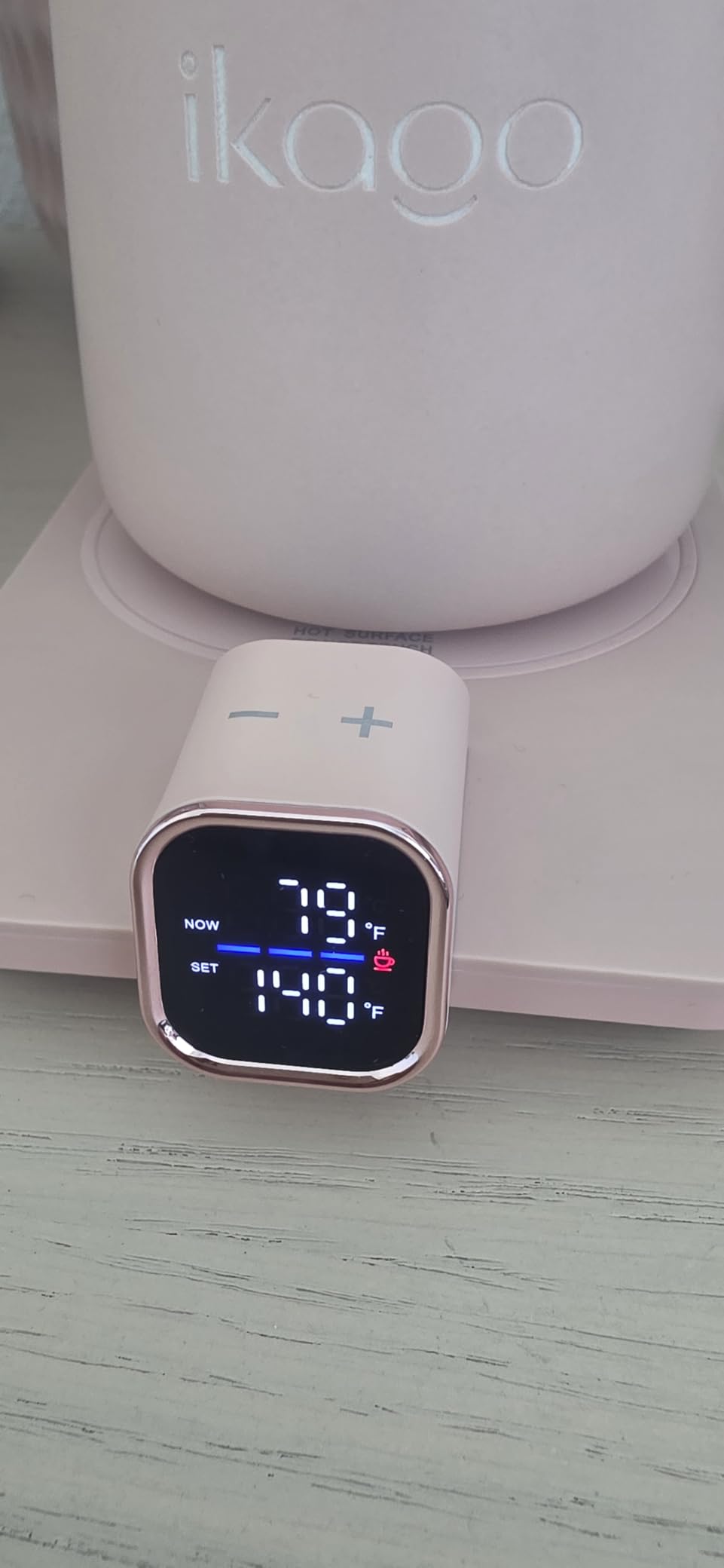Coffee Cup Warmer & iKago Mug Set, 1℉ Precise Temp Control Mug Warmer customer photo 2