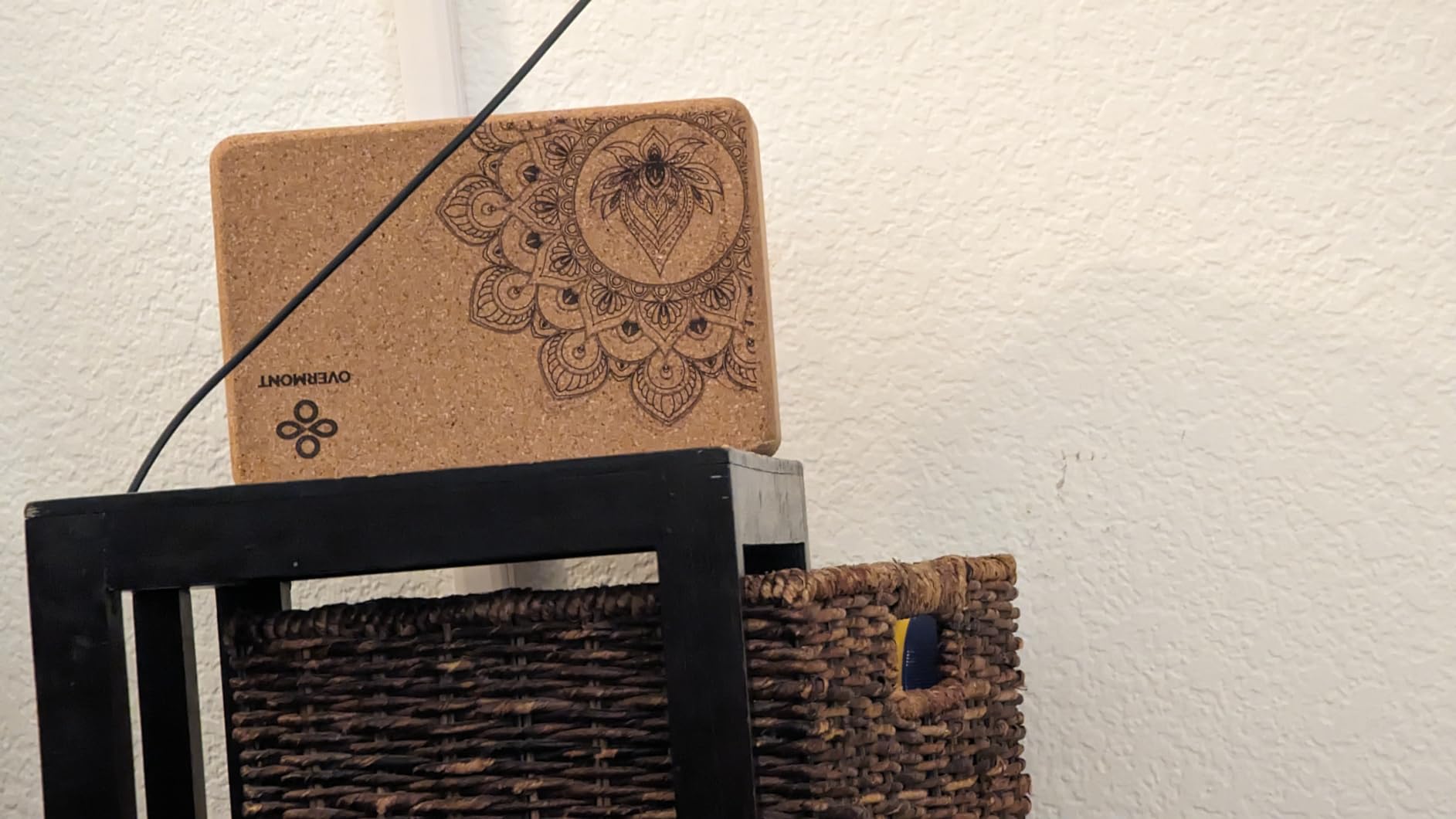 Overmont Cork Yoga Blocks 2 pack with 8ft Strap Natural Cork Bricks customer photo 2