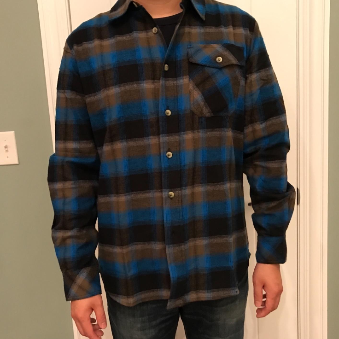 CQR Men's 100% All Cotton Button Down Flannel Shirts, Long Sleeve Brushed Warm Soft Casual Outdoor Plaid Shirt customer photo 1