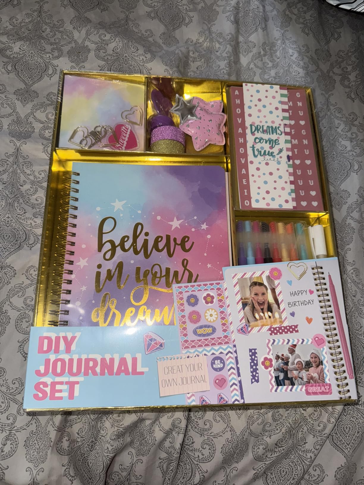 Nollh DlY Journal Kit for Girls Scrapbook Gifts for 8-12 Year Old Girl customer photo 2
