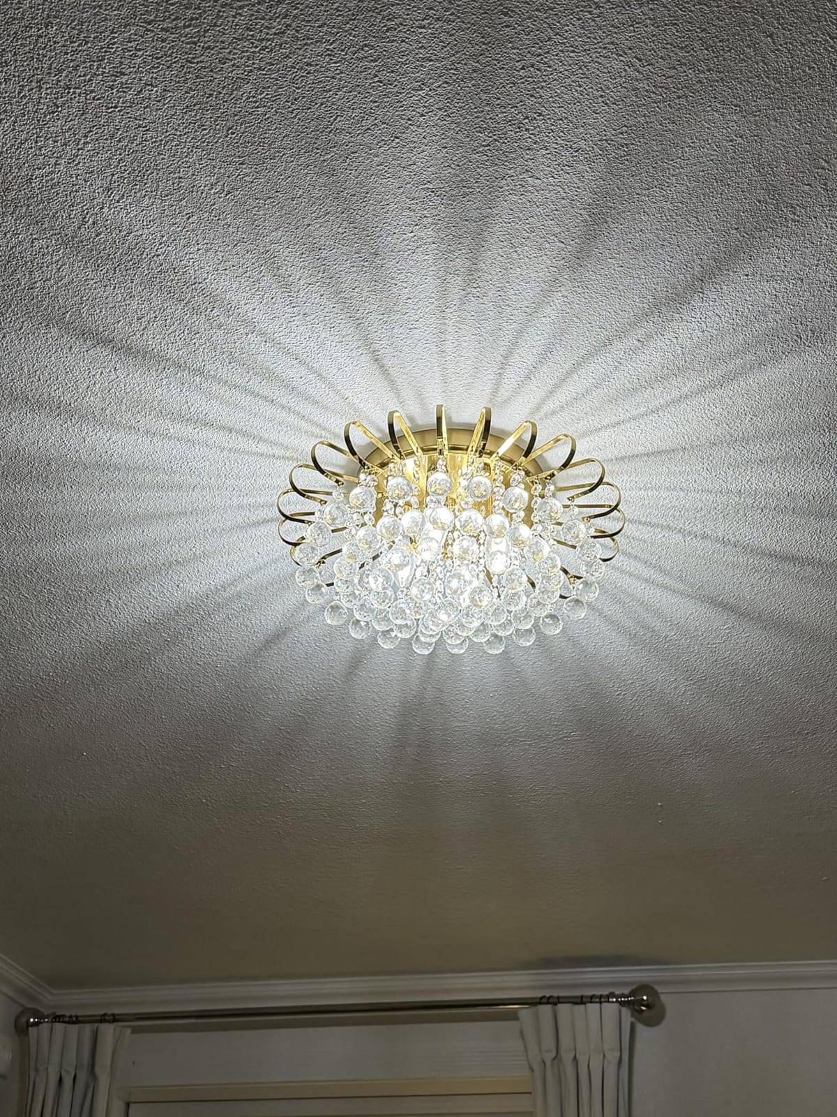 CVKASH 5 - Light Vintage Crystal Chandelier Modern Bronze Branche Ceiling Light Fixture Farmhouse for Kitchen Dining Room Living Room Bedroom Hallway Foyer customer photo 1