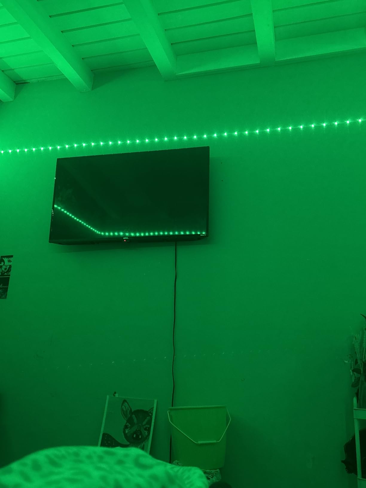 Leeleberd Led Lights for Bedroom 100 ft (2 Rolls of 50ft) Music Sync Color Changing RGB Led Strip Lights with Remote App Control Bluetooth Led Strip, Lights for Room Home Kitchen Party Decor customer photo 2