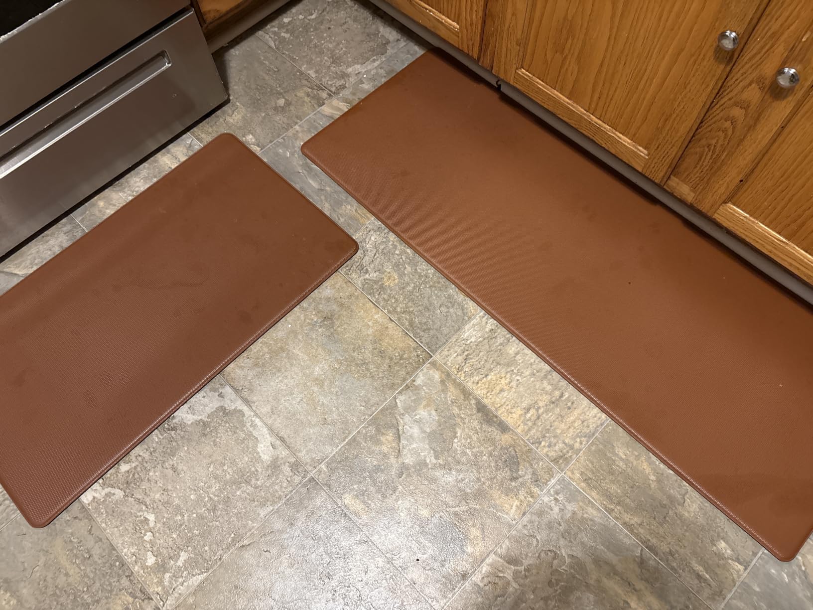 StepRite Kitchen Mats for Floor, 2-Piece Anti-Fatigue Kitchen Rugs, Black customer photo 2
