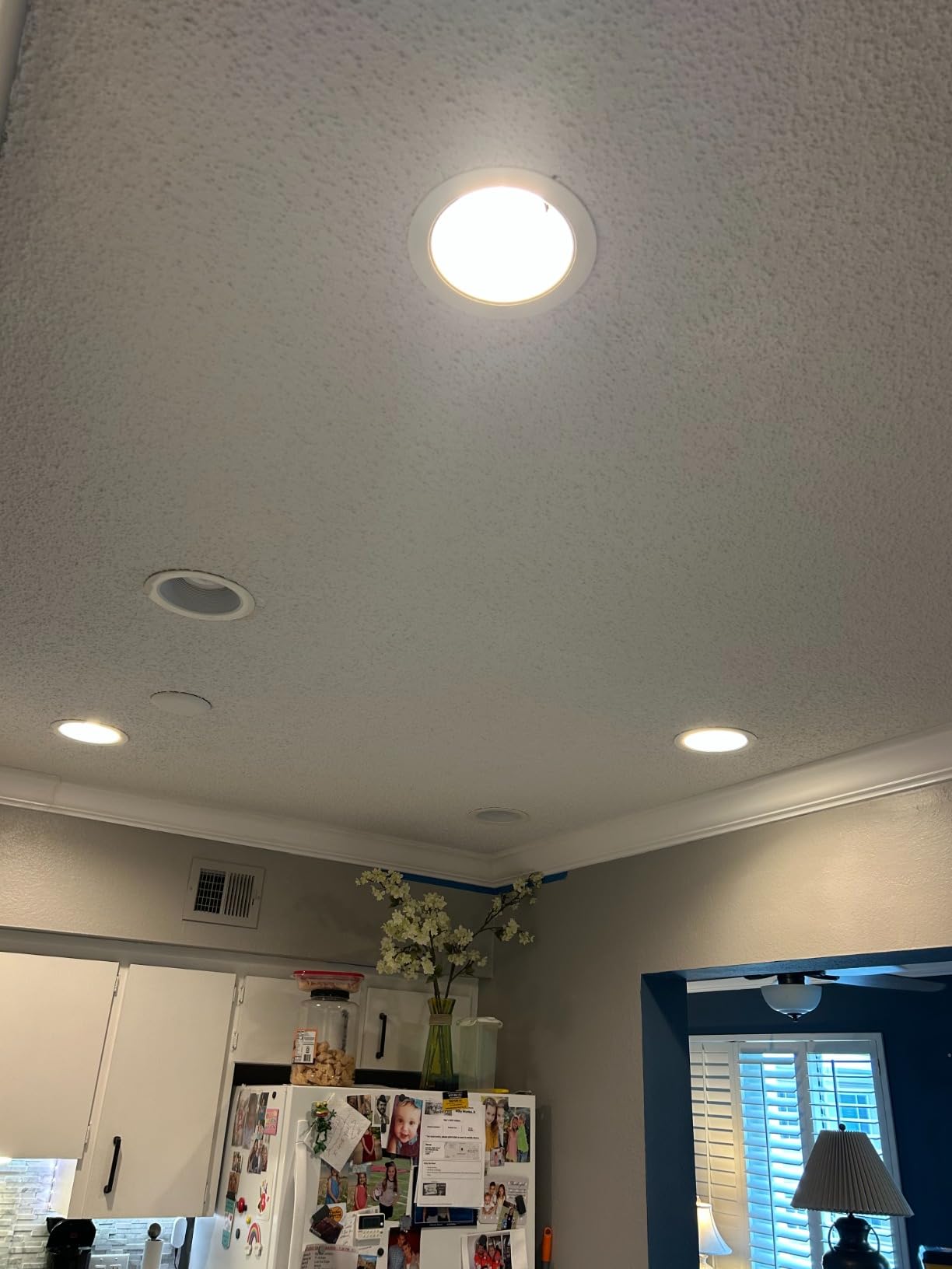 Amazon Basics Smart BR30 LED Light Bulbs for Bedroom Living Room, Dimmable Soft White (2700K), 9W (60W Equivalent), 800LM, Voice Control, Works with Alexa Only, 2.4 GHz Wi-Fi, No Hub Required, 4-Pack customer photo 2