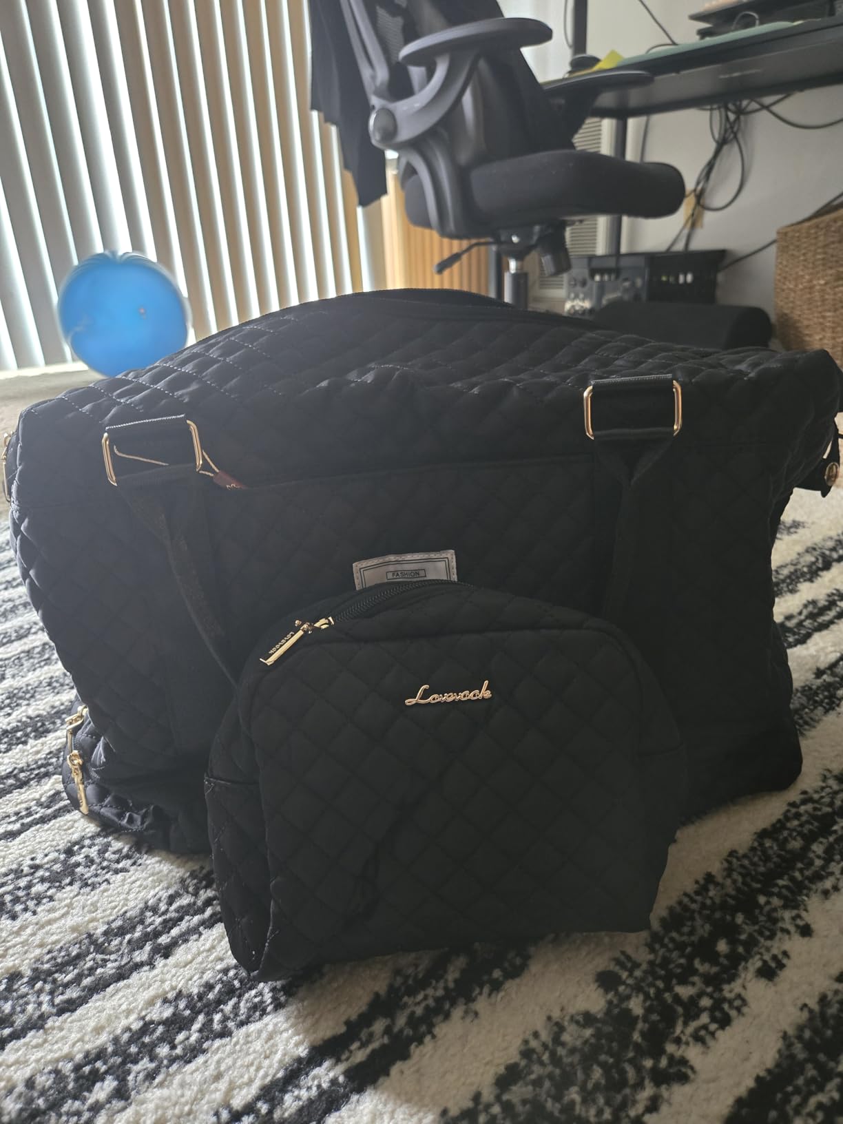 LOVEVOOK Travel Duffle Bag,Weekender Bags for Women with Shoe Compartment,Carry on Overnight Bag with Toiletry Bag,Gym Duffel Bag with Wet Pocket, Hospital Bags for Labor and Delivery customer photo 2