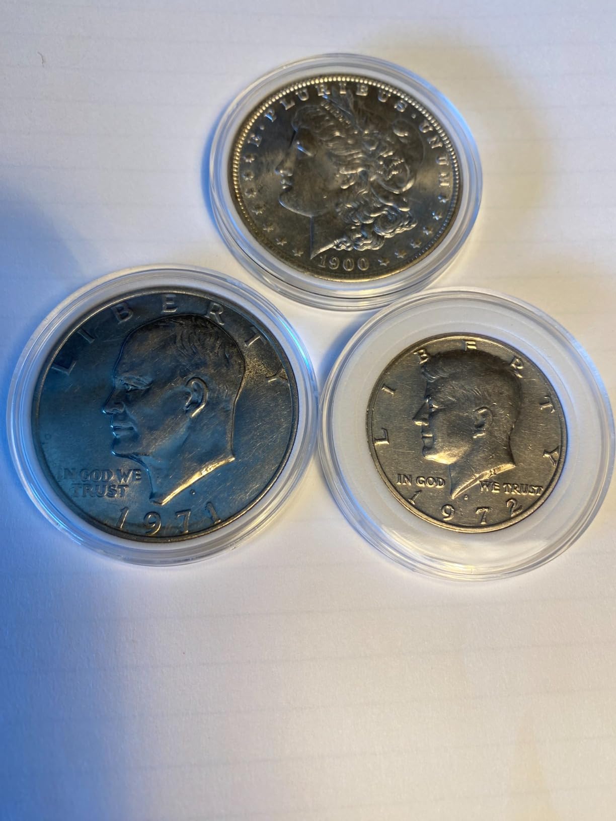 Utron 60P Clear Plastic Coin Capsules, Dollar Coin Holder, 40mm Silver Coin Storage for Collectors, Morgan Silver Dollar Coin Holders with Adjustable Gasket (17/20/25/27/30/33/38/40mm) customer photo 1