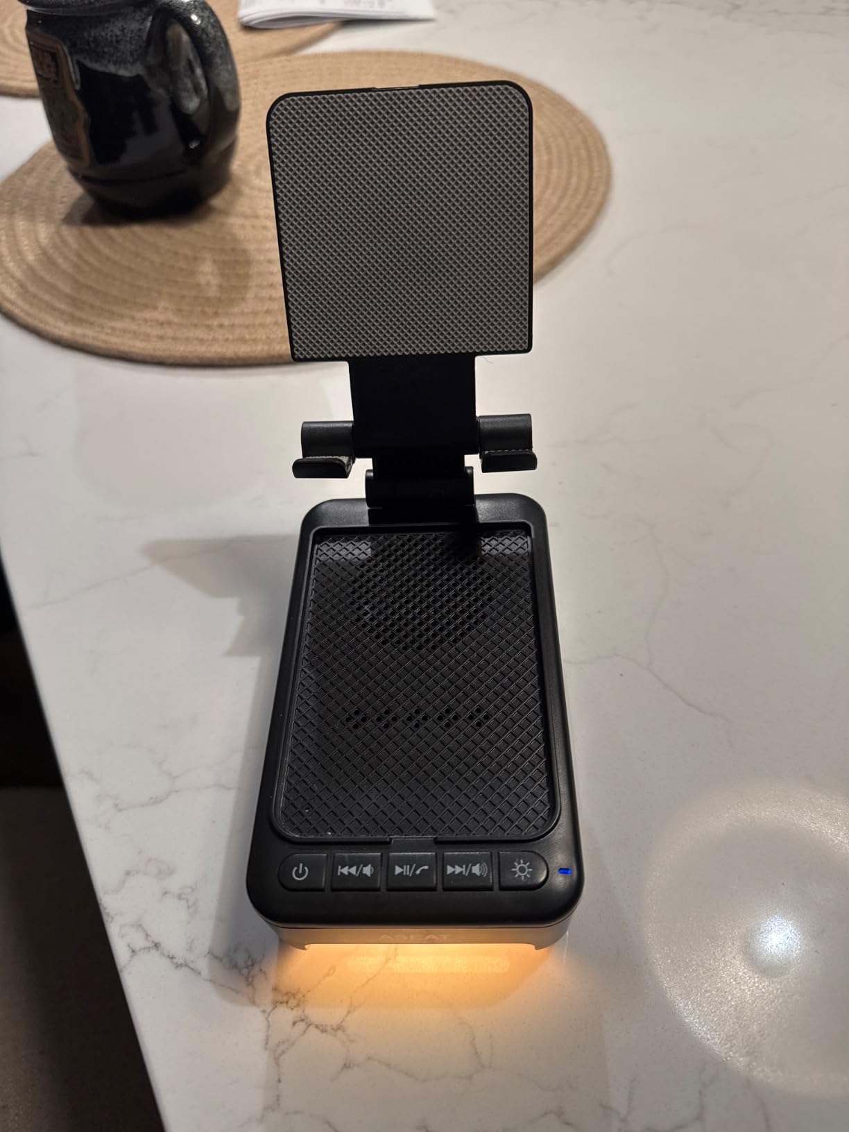 Gifts for Men Him, Cell Phone Stand with Bluetooth Speaker&Led Color Changing Light, Unique Gifts for Women Dad Her Husband, Cool Tech Gadget Wireless Speaker, Birthday Gifts for Men, Ideal Gifts customer photo 1