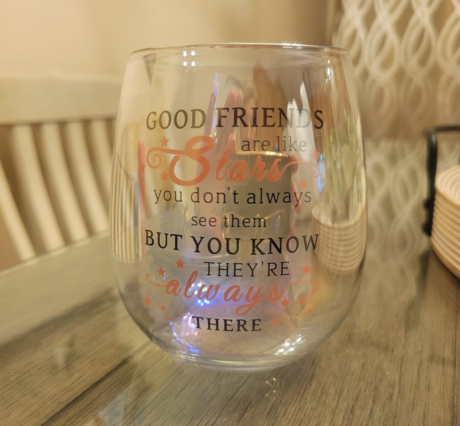 Yalucky Friendship Gifts for Women Wine Glasses Drinking Personalised Birthday Gifts for Friend Men Special Friends Gift Leaving Gift for Her Colleague Best Friend customer photo 1