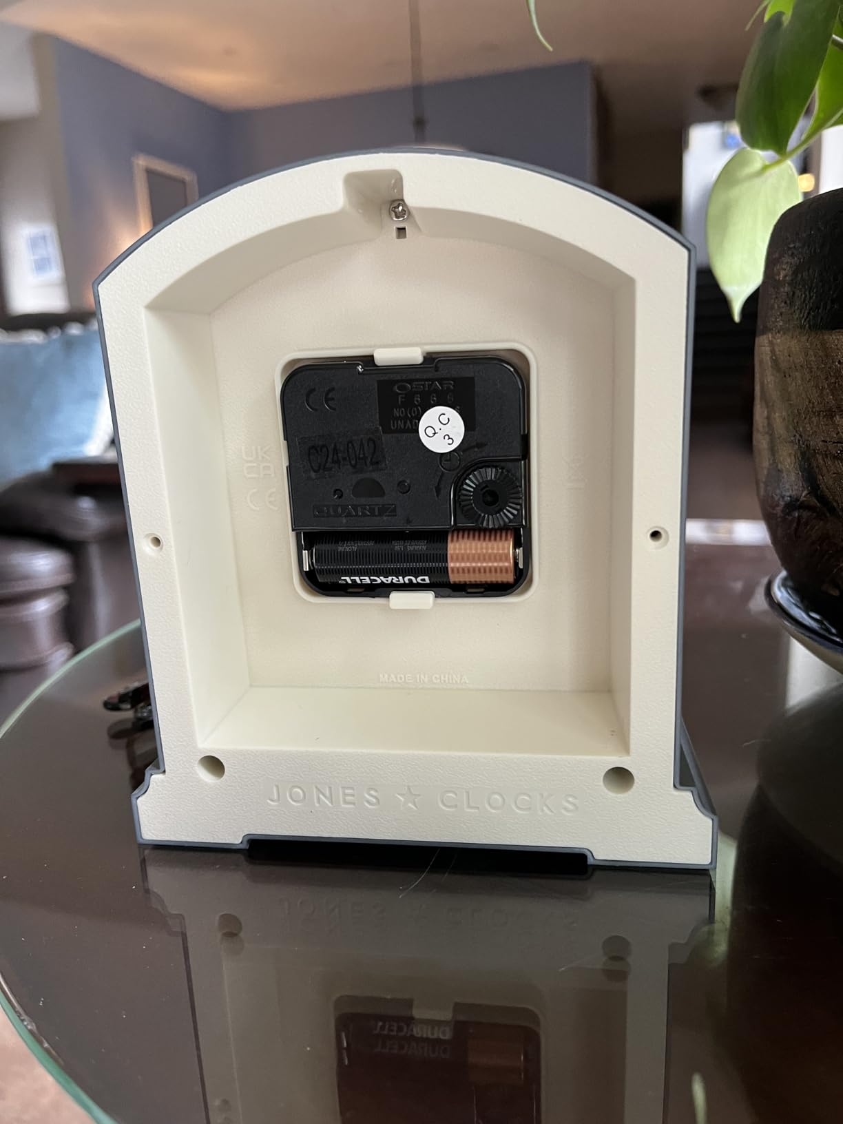 JONES CLOCKS® Tavern Mantel Clock | Modern Arch top Design | Green customer photo 2