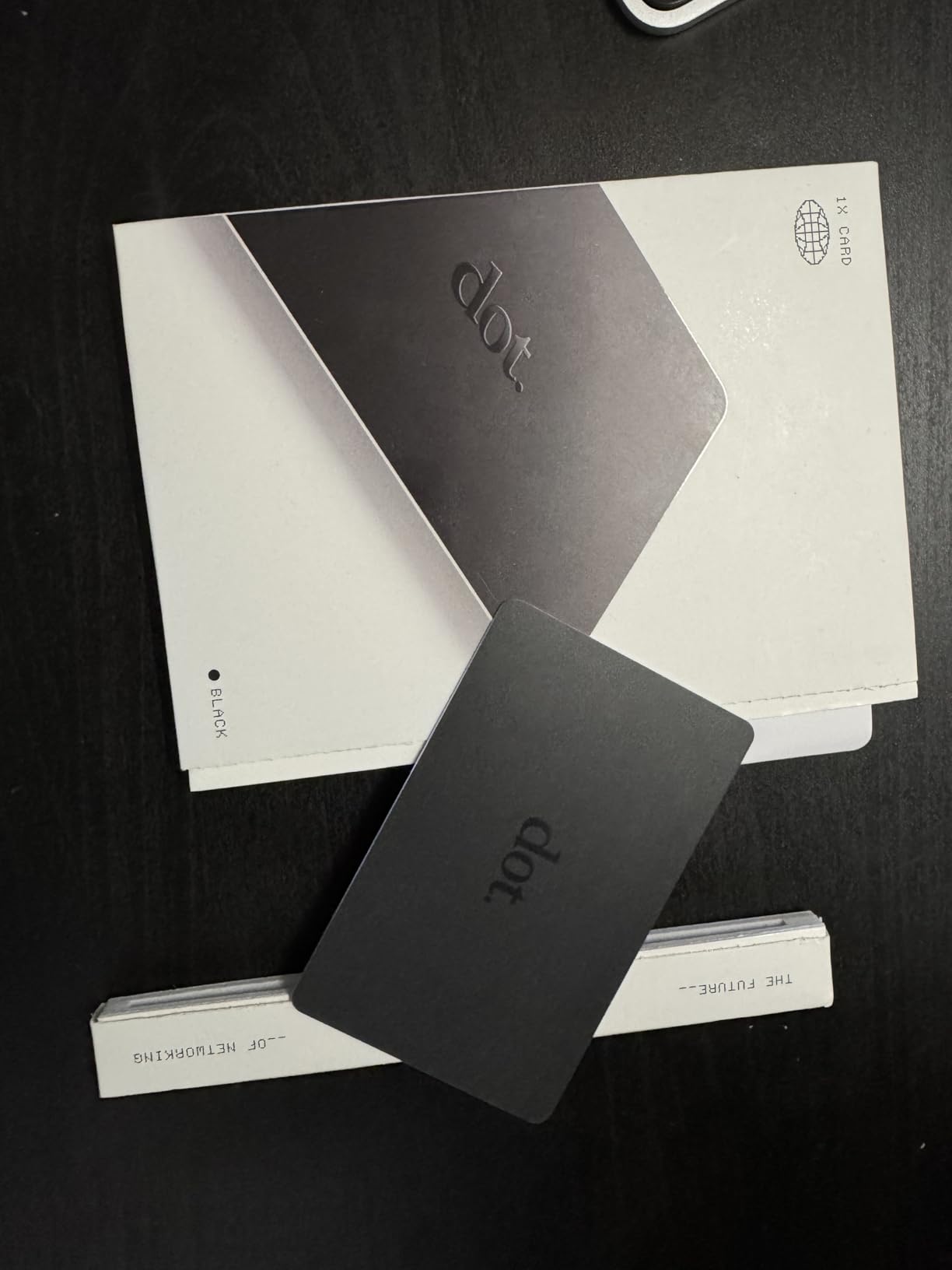 dot. Card - Digital Business Card - Tap Compatible with iPhone & Android (Black) customer photo 2