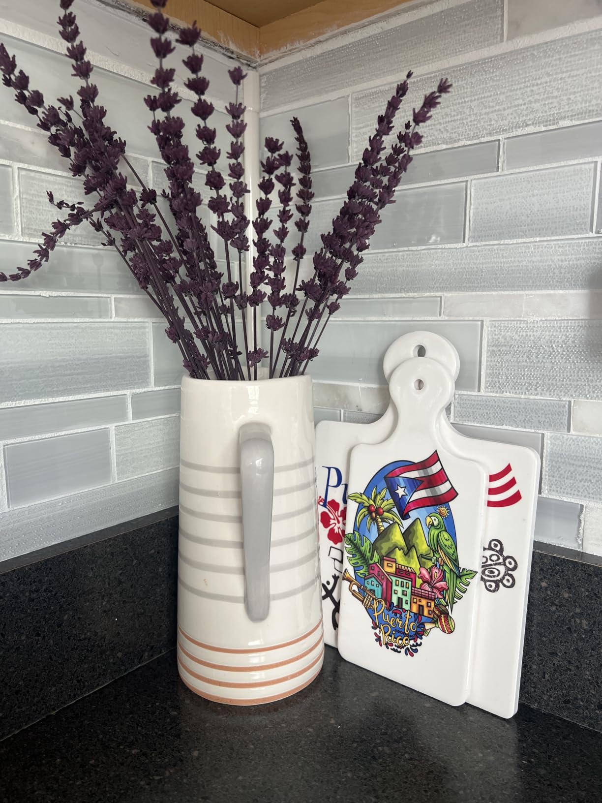 Glicrili Dried Lavender Flowers Real Stems Purple Bouquet for Vase Decor customer photo 2