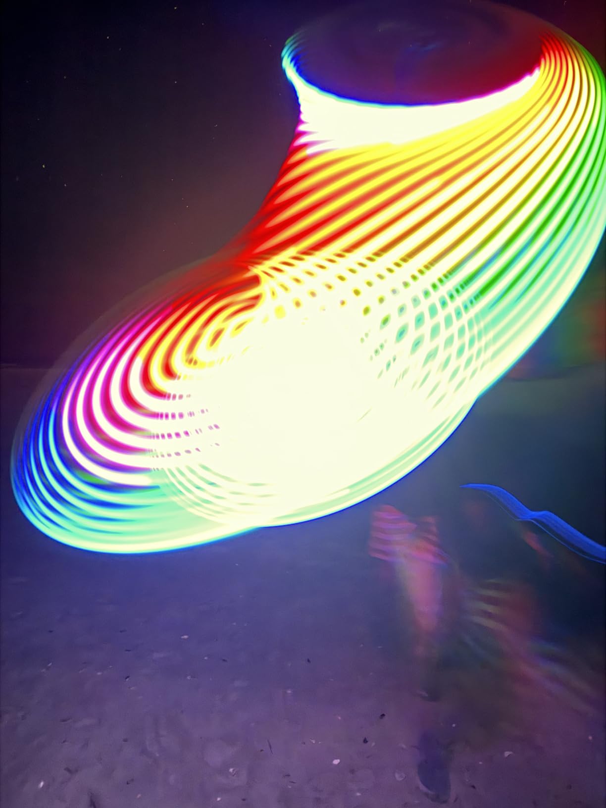 TOSY Flying Disc - 16 Million Colors RGB or 36 LEDs, Extremely Bright, Smart Modes, Camping Essentials for Teens/Kids/Adults/Men/Boys/Girls, Auto Light Up, Rechargeable, Waterproof, 175g customer photo 1
