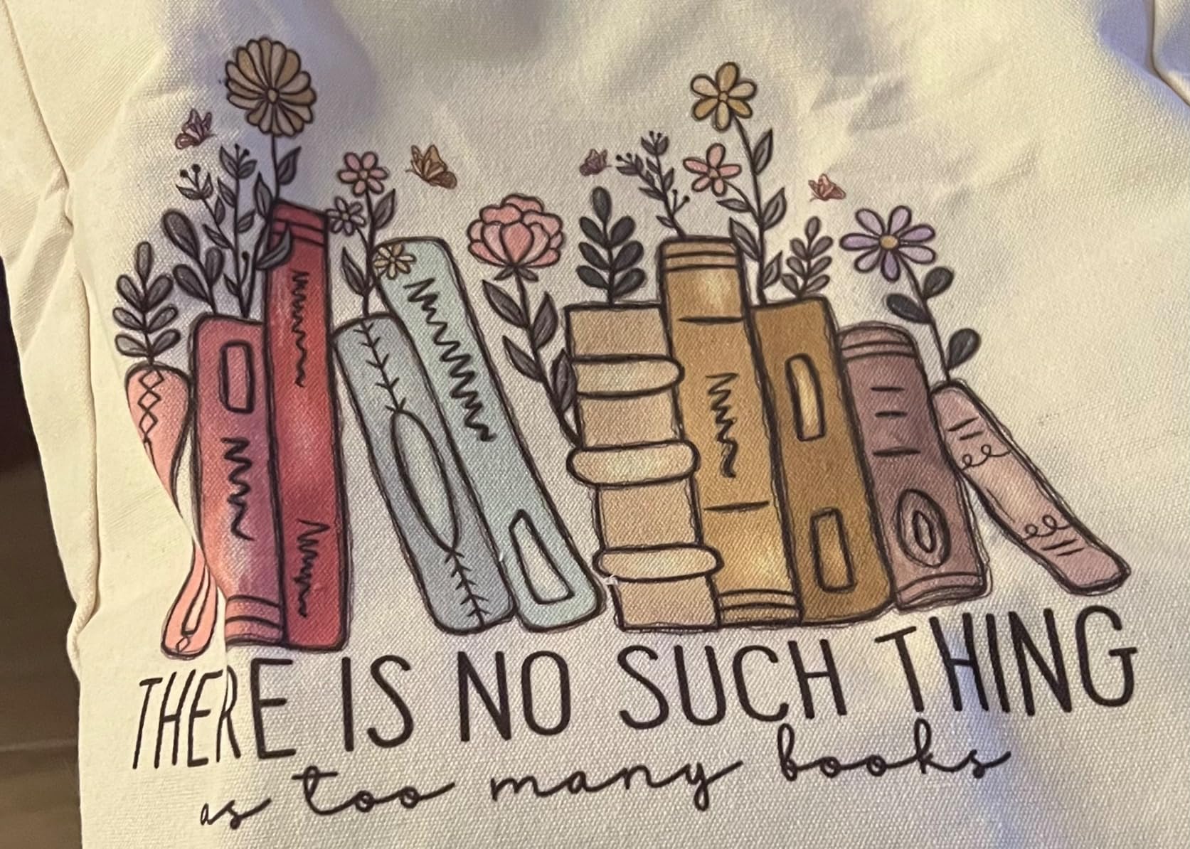LEADO Cute Canvas Tote Bag, Book Lovers Gifts - Christmas, Gifts for Women | Book Club Gifts for Book Lovers Women, Reading Accessories, Librarian, Bookish, Readers, Teacher, Library, Birthday, Book Bag customer photo 1
