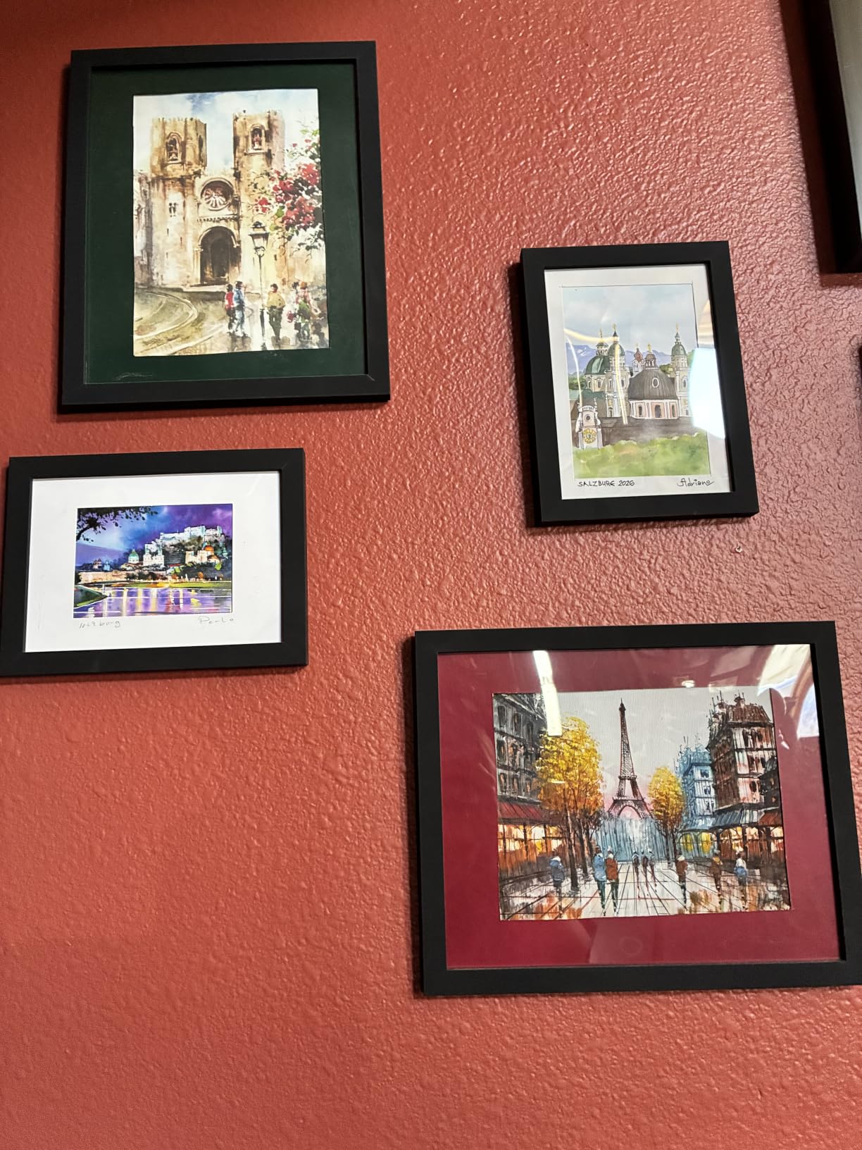 upsimples Picture Frames Set of 10, Including 8x10, 5x7, 4x6 Black Frame customer photo 1