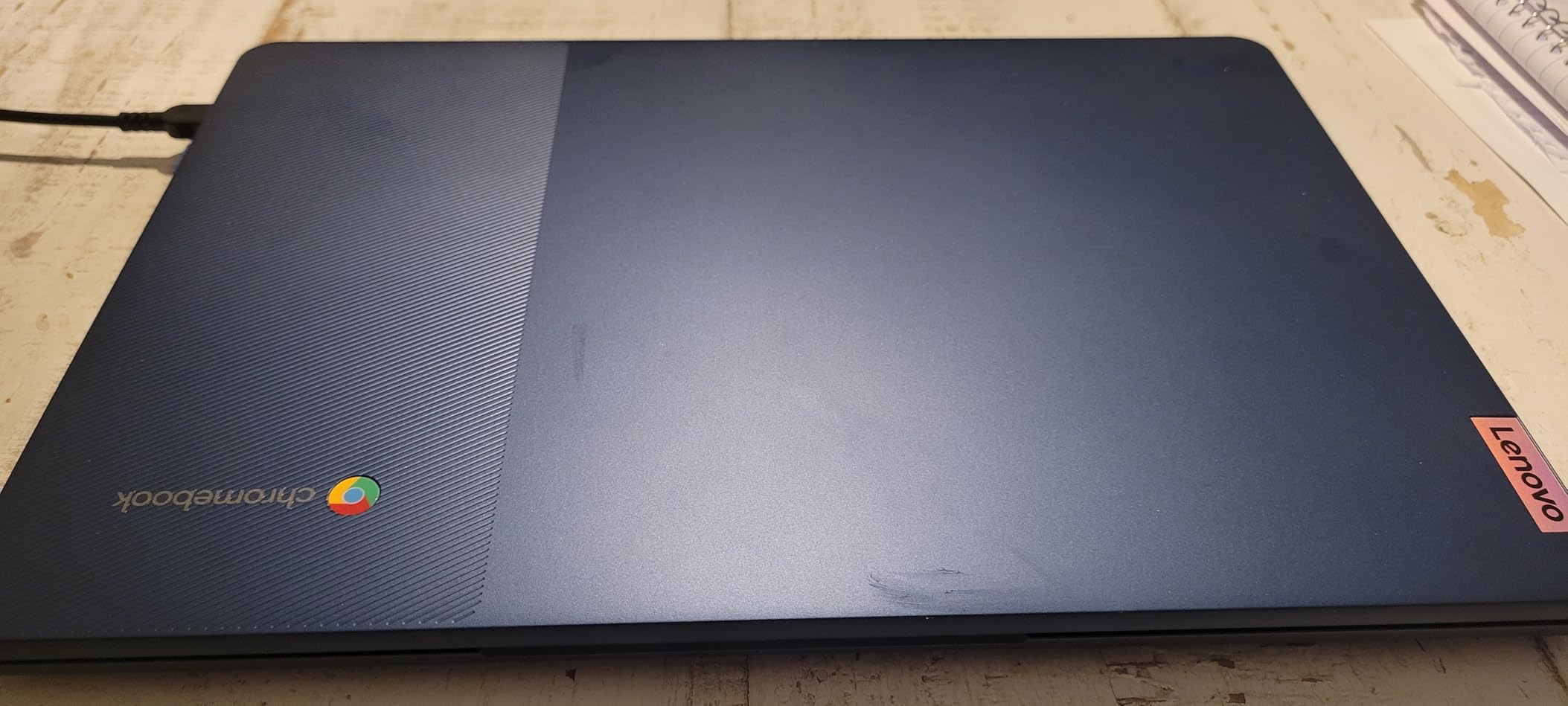 Lenovo Flagship Chromebook, 14'' FHD Touchscreen Slim Thin Light Laptop Computer, 8-Core MediaTek Kompanio 520 Processor, 4GB RAM, 64GB eMMC, WiFi 6,Chrome OS, Abyss Blue customer photo 2