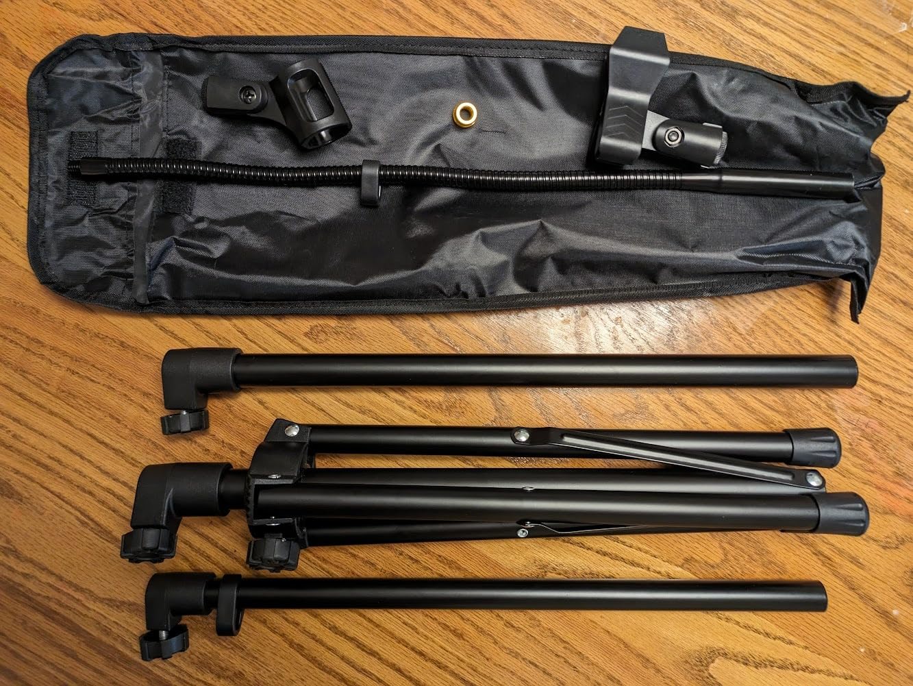 Mic Stand, Boom Microphone Stands Tripod Gooseneck Microphone Stand Height Adjustable from 24