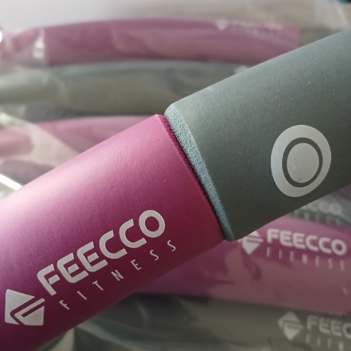FEECCO Weighted Fitness Hoop, 8 Detachable Sections for Weight Loss customer photo 2