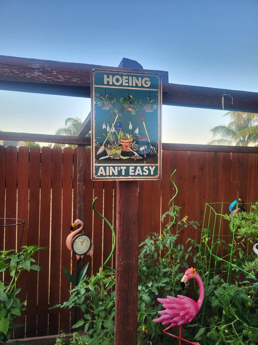Artlunar Funny Garden Sign Outside Decor - Humorous Gardening Gift for Women Enthusiasts, 12