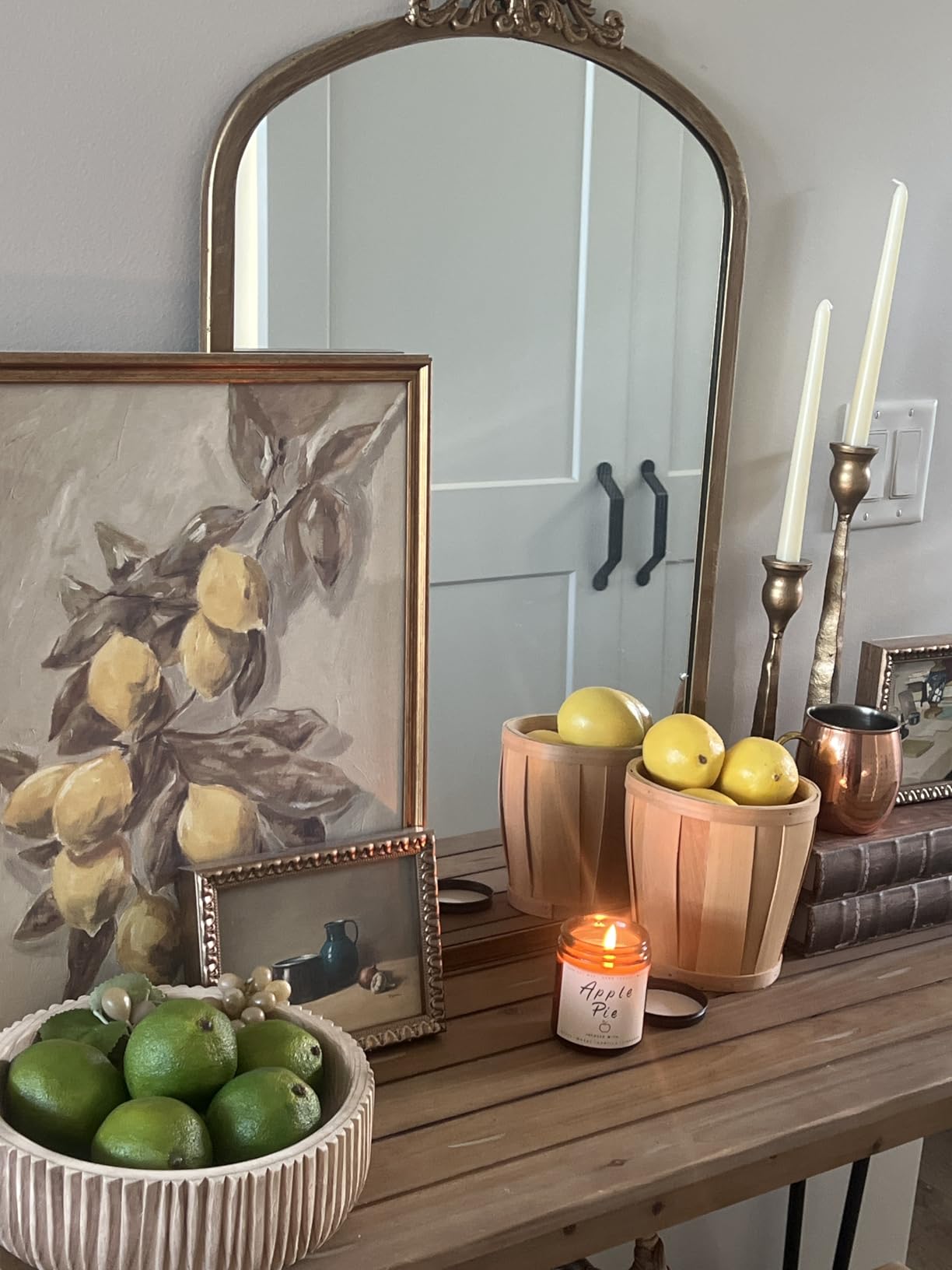 Auelife Fall Candle Set | 4 Pack Scented Candles for Home - Candle Gifts for Women Men, Soy Candles Home Scented | Autumn Fragrance of - Apple Pie/Cinnamon/Harvest/Wreath customer photo 1