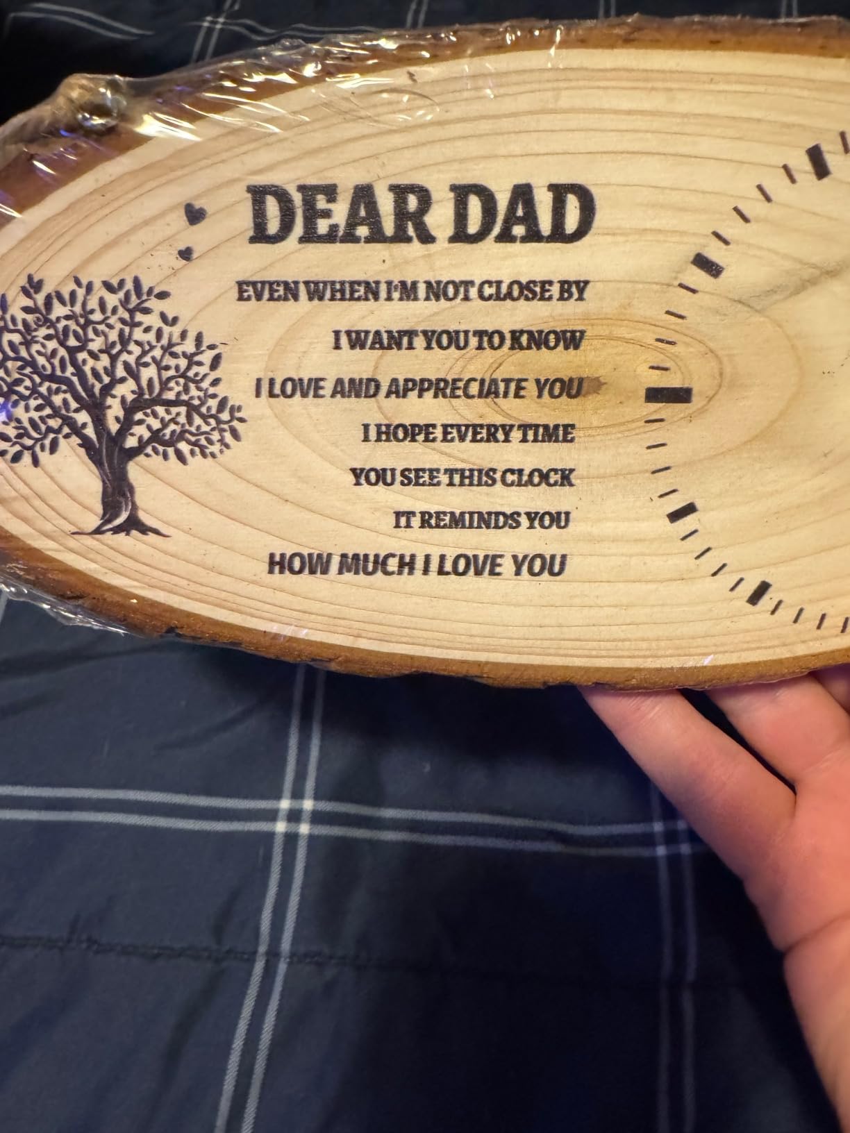 BeauGift Uncle Gifts, Wooden Clock Uncle Birthday Gifts from Niece Nephew customer photo 1