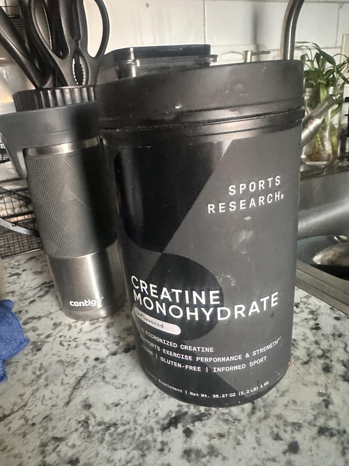 Sports Research® Creatine Monohydrate Powder 5g, Unflavored (100 Servings) customer photo 1