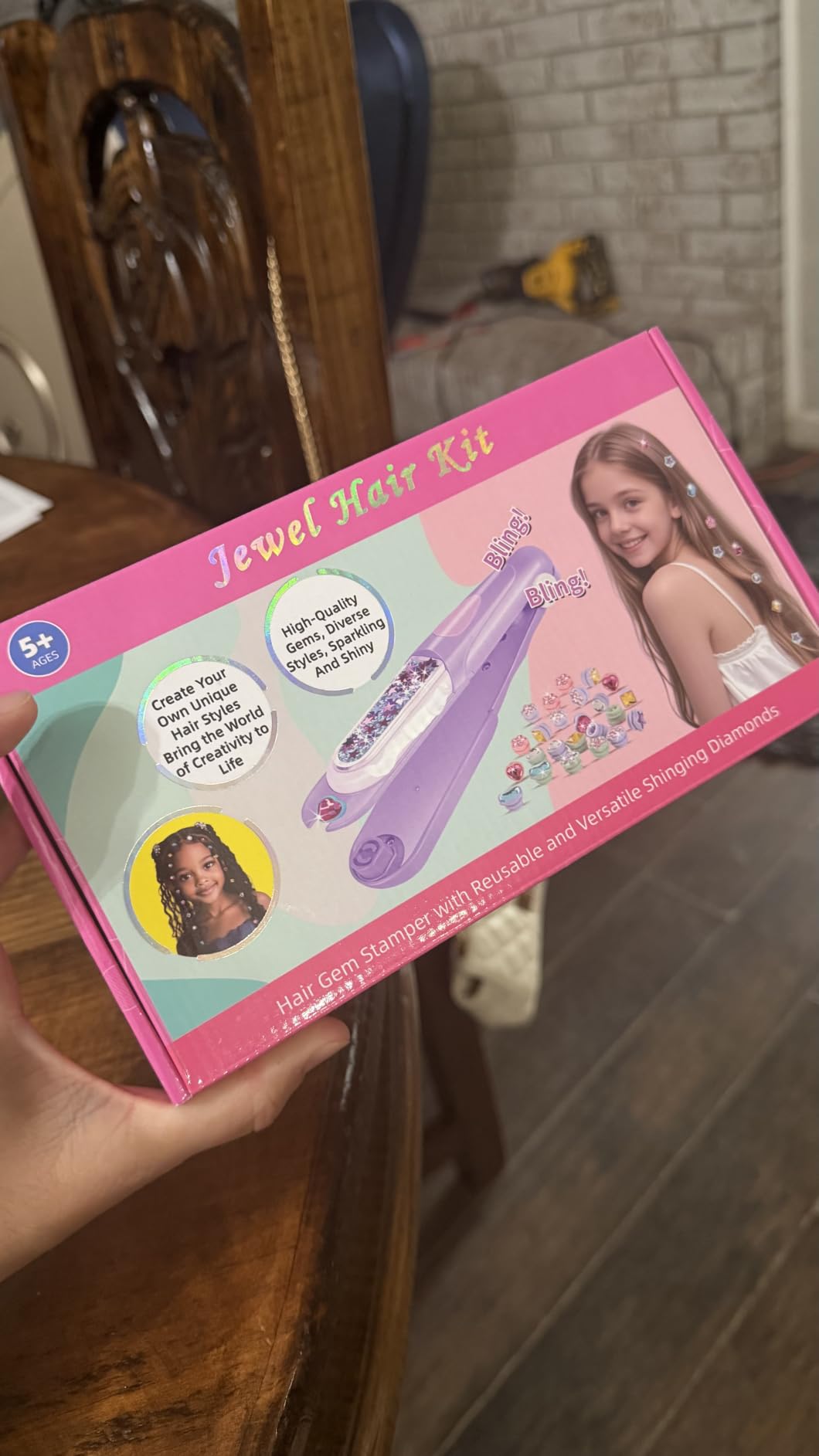 Hair Gem Stamper Kit, Birthday Gifts Toys for Girls Ages 3 4 5 6 8-12 customer photo 1