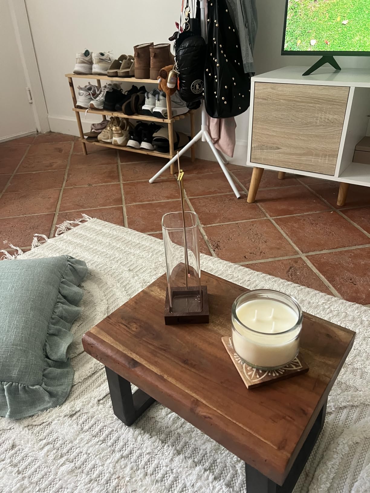 Ceremony Incense Holder,Wooden Incense Holder for Sticks with Ash Catcher customer photo 2