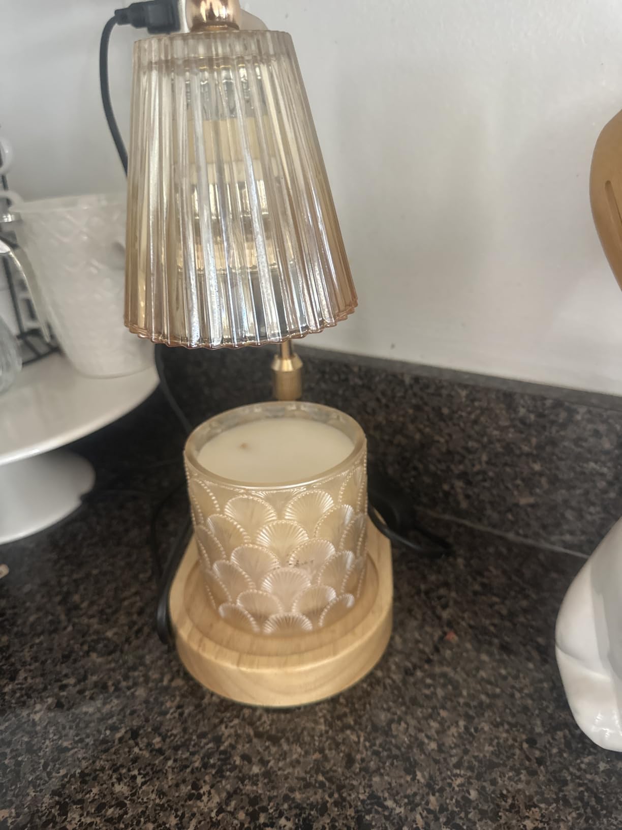 seenlast Candle Warmer Lamp with Timer Dimmer Adjustable Height for New Home Bedroom,Mothers Day Gifts,Vintage Home Decor for Scented Jar customer photo 1