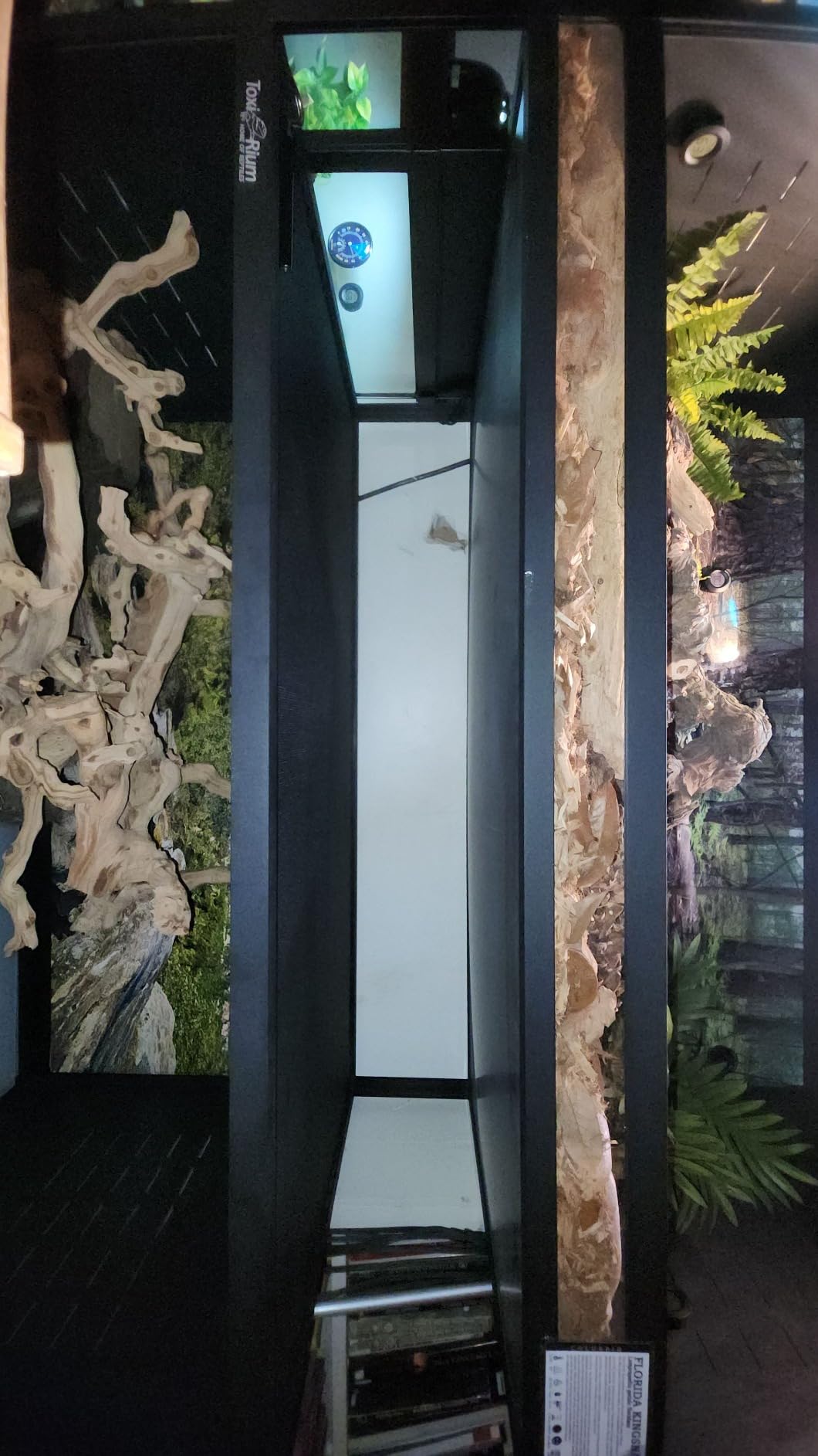 PVC Reptile Enclosure Space Efficient 44''x20''x20'' Stackable ToxiRium Large Reptile Terrarium 76 Gallons for Bearded Dragon Lizard Snake, Breeding Vivarium with Sliding Doors Lock-2pcs with spacers customer photo 2