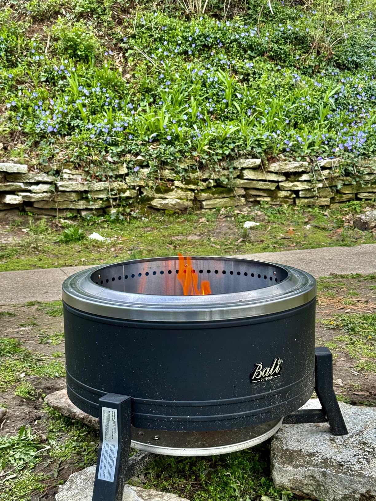 Outdoor Fire Pit for Smokeless Firepit Wood Burning with Grill customer photo 1