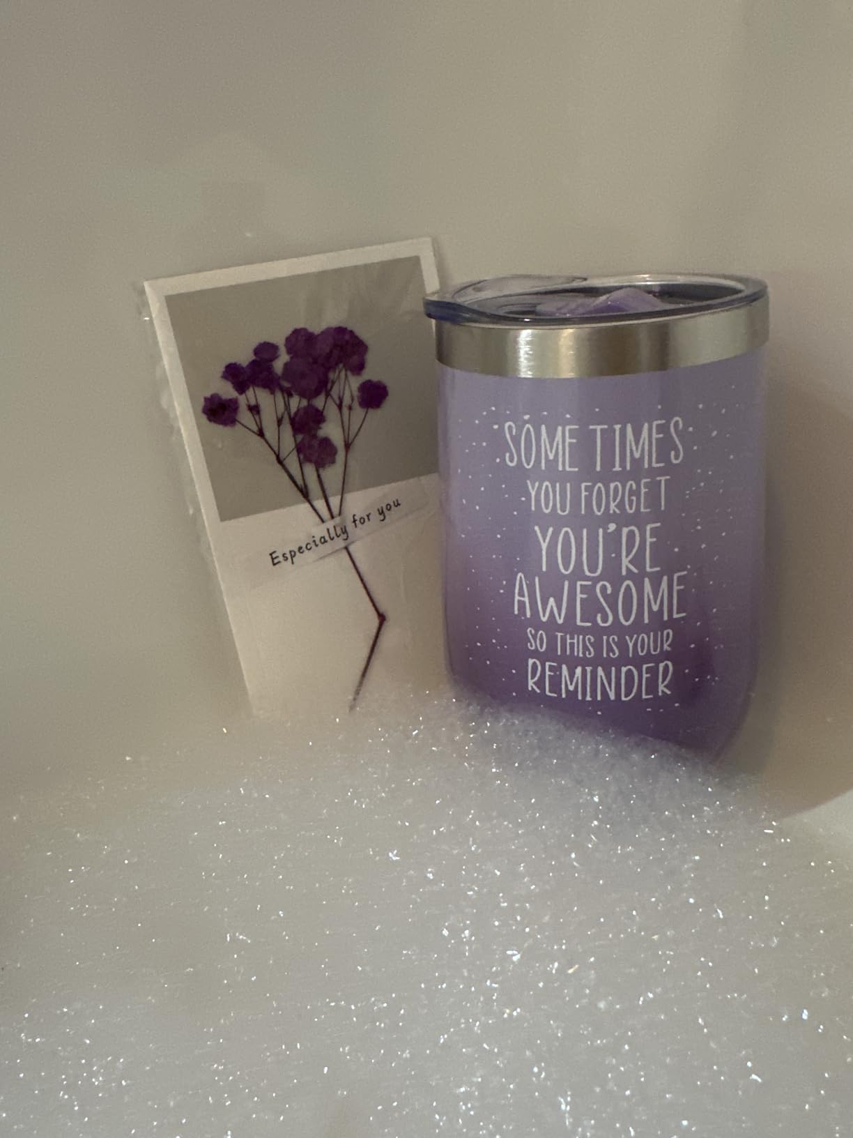 Gifts for Women, Mom, Wife, Girlfriend, Sister, Her - Happy Birthday, Christmas, Valentine's Day, Mothers Day Gifts - Lavender Spa Gift Basket Set customer photo 2