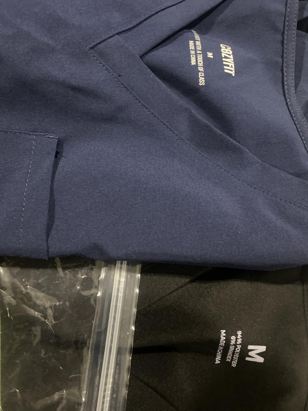 COZYFIT Scrubs for Women Set - Stretch V-Neck & Jogger Pant with 9 Pockets customer photo 1