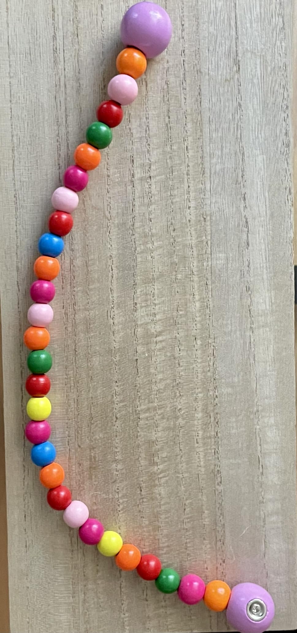 KLOGTSIND Magnetic Curtain Tiebacks, 2 Pack Wood Bead Curtain Holdbacks customer photo 2