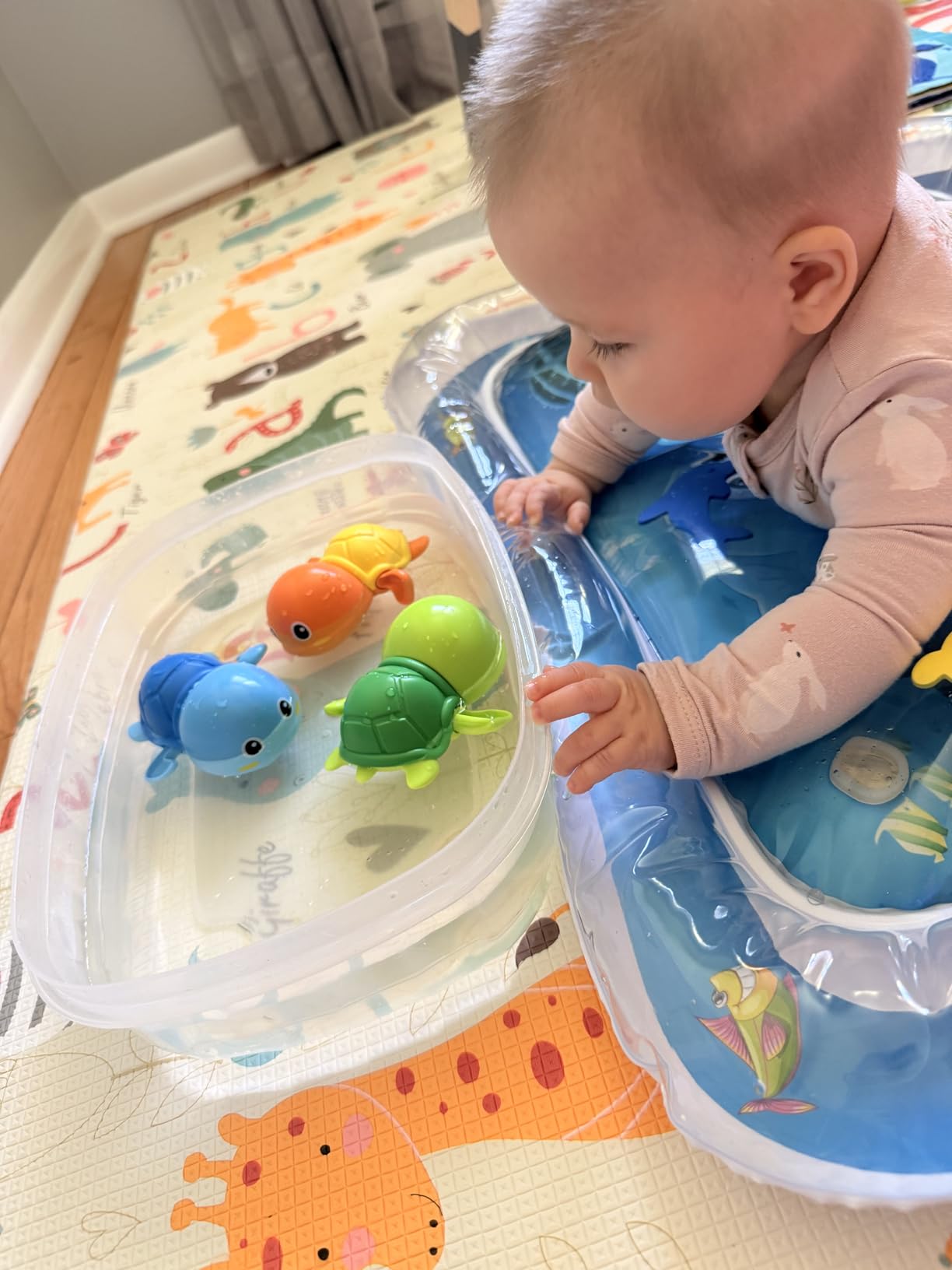 Bath Toys for Toddlers 1-3, Wind Up Swimming Turtle Baby Bath Toys, 3 Pack customer photo 2
