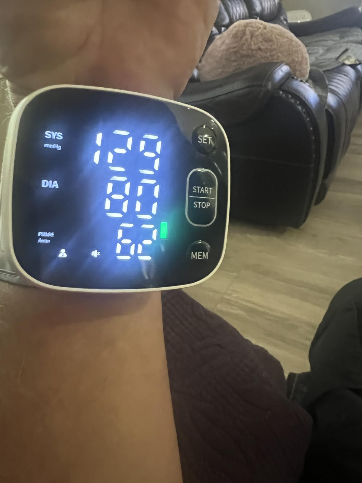 Oklar Wrist Blood Pressure Monitor, FDA Cleared Rechargeable BP Machine | For Home Use, Adjustable Cuff (4.92-8.46