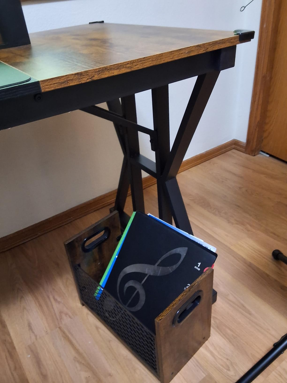 YINMIT Magazine Holder, Large Magazine Rack Floor, Book Storage Basket customer photo 2