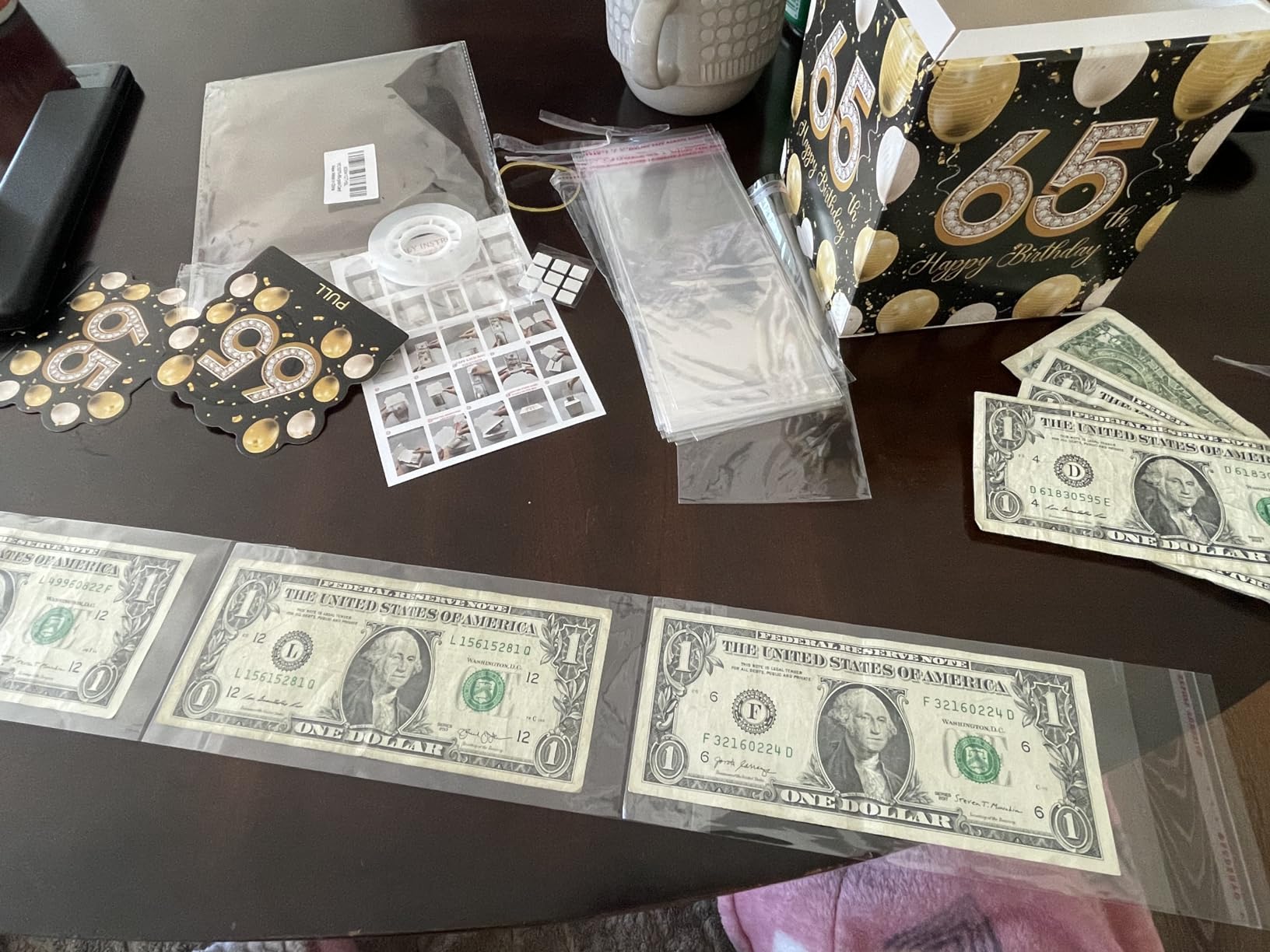 Cute 21st Birthday Gift Black Gold Money Box with Pull Out Surprise Box customer photo 1