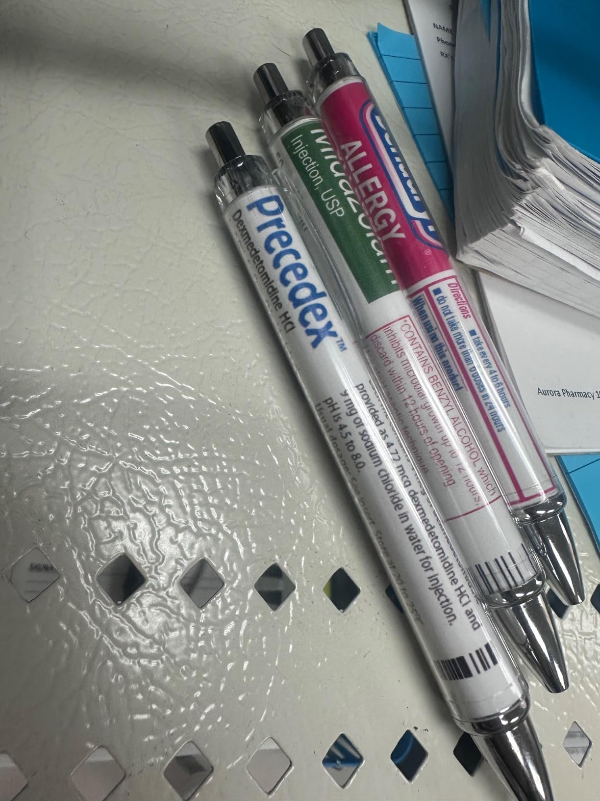 YJ PREMIUMS 12 PC Pharmacy Pens for Nurse & Pharmacist | Funny Drug Nursing Week Pharmacy Tech Technician Gifts for Women Needle Vaccine Syringe Pill Medicine Pen Supplies Accessories Bulk customer photo 2