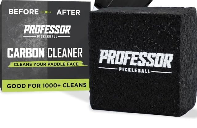 Professor Pickleball - Carbon Cleaner, Premium Pickleball Paddle Eraser for Raw Carbon Fiber Paddles, Effortless Residue Removal, Quick & Effective, Eliminates Ball Residue, Dirt, Scratches customer photo 1