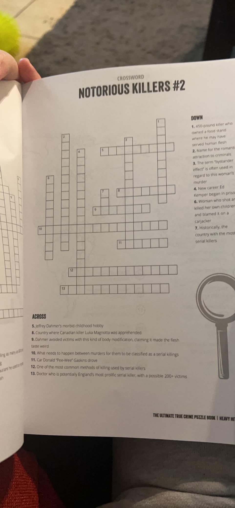 The Ultimate True Crime Puzzle Book: Over 100 Killer Activities for True Crime and Serial Killer Fanatics (Cryptograms, Crosswords, Brain Games, Word Searches, Trivia, Quizzes and Much More) customer photo 1