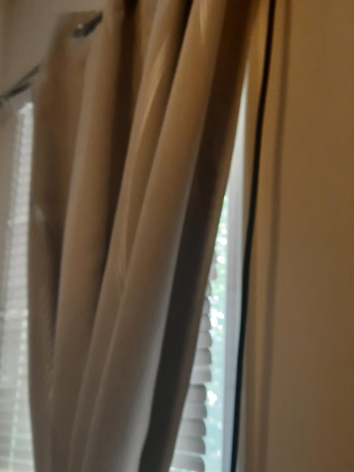 Tollpiz Short Linen Tier Curtains Rod Pocket Semi Sheer Half Kitchen Curtain Burlap Light Filtering Thick Linen Drapes for Bathroom, 30 x 24 inches Long, Natural, Set of 2 Panels customer photo 1