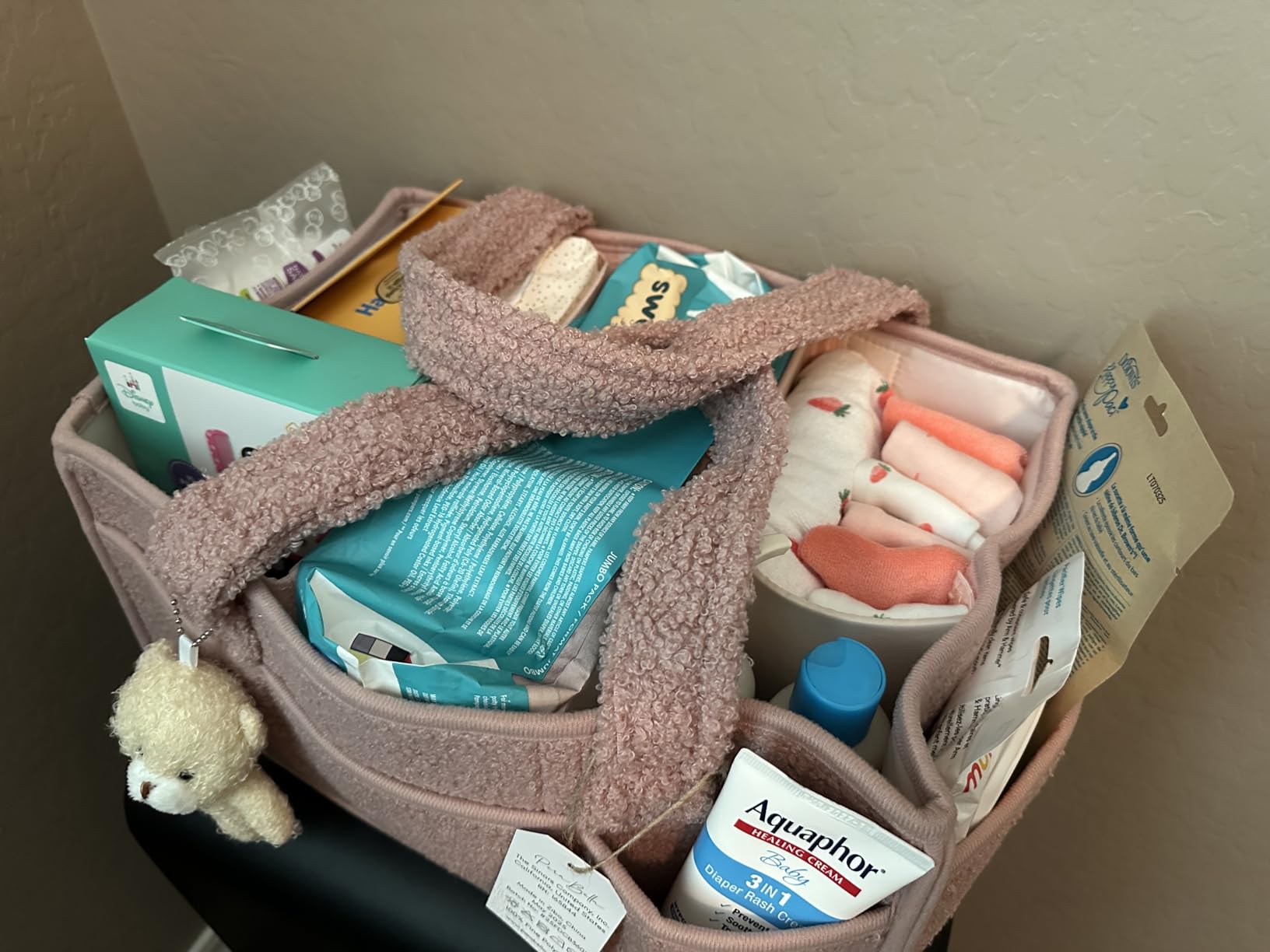 PeraBella Diaper Caddy Organizer for Changing Table, Storage Basket for Wipes, Gift for Baby Shower, Car Organizer, Nursery Organizer, Portable Storage customer photo 1