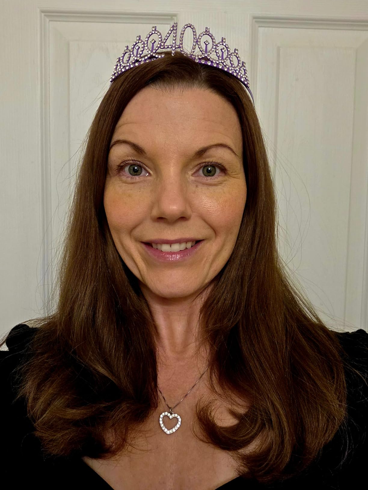 CIEHER 100th Birthday Crown + Sash + Pearl Pin Set, Fabulous 100th Birthday Gifts for Women, Happy Birthday Party Supplies customer photo 2