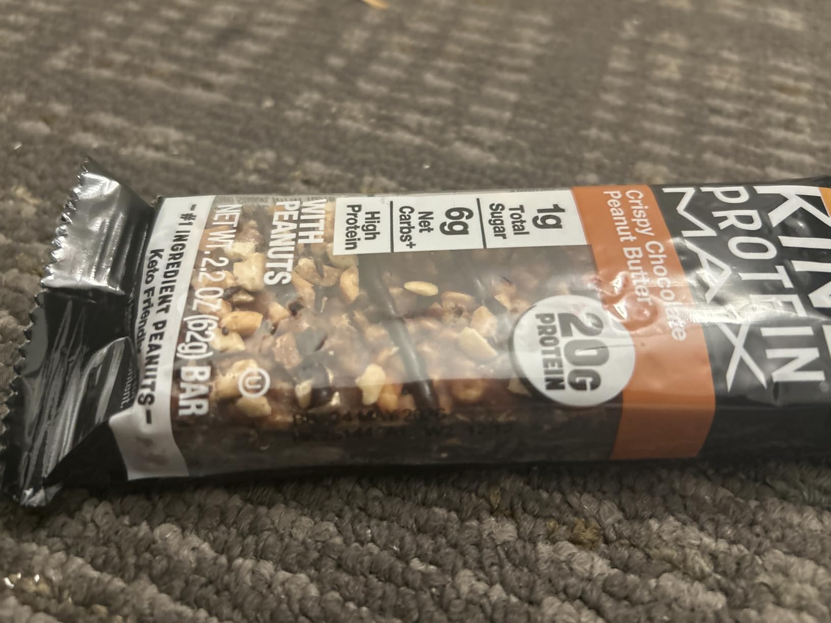 KIND Protein MAX Crispy Chocolate Peanut Butter Snack Bars, 20g of Protein, Keto Friendly, 1g of Sugar Per Bar, Gluten Free, 12 Count Box customer photo 2