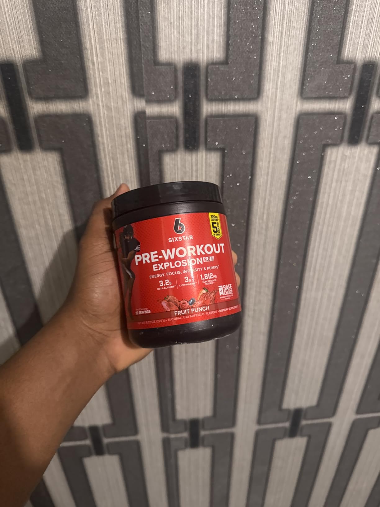 Six Star Pre-Workout Powder for Men & Women, Fruit Punch, 30 Servings customer photo 2