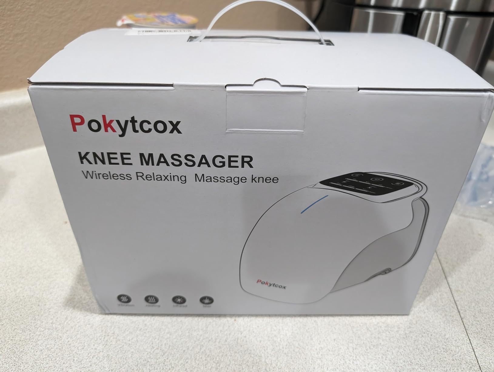 Knee Massager, Large LED Screen, Adjustable Temperature,Cordless Knee Massager with Heat and Vibration, Portable Massager for Knee Discomfort, Longer Knee Straps 48CM customer photo 1