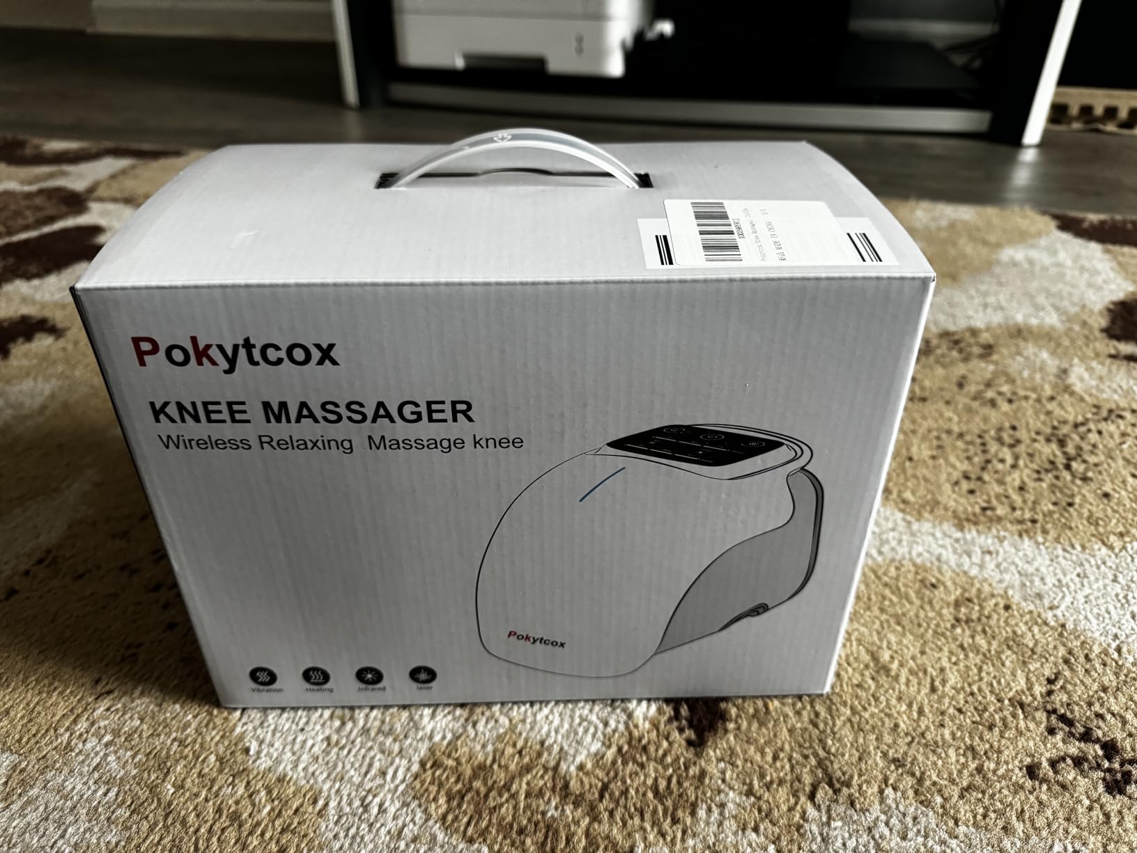 Knee Massager, Large LED Screen, Adjustable Temperature,Cordless Knee Massager with Heat and Vibration, Portable Massager for Knee Discomfort, Longer Knee Straps 48CM customer photo 2