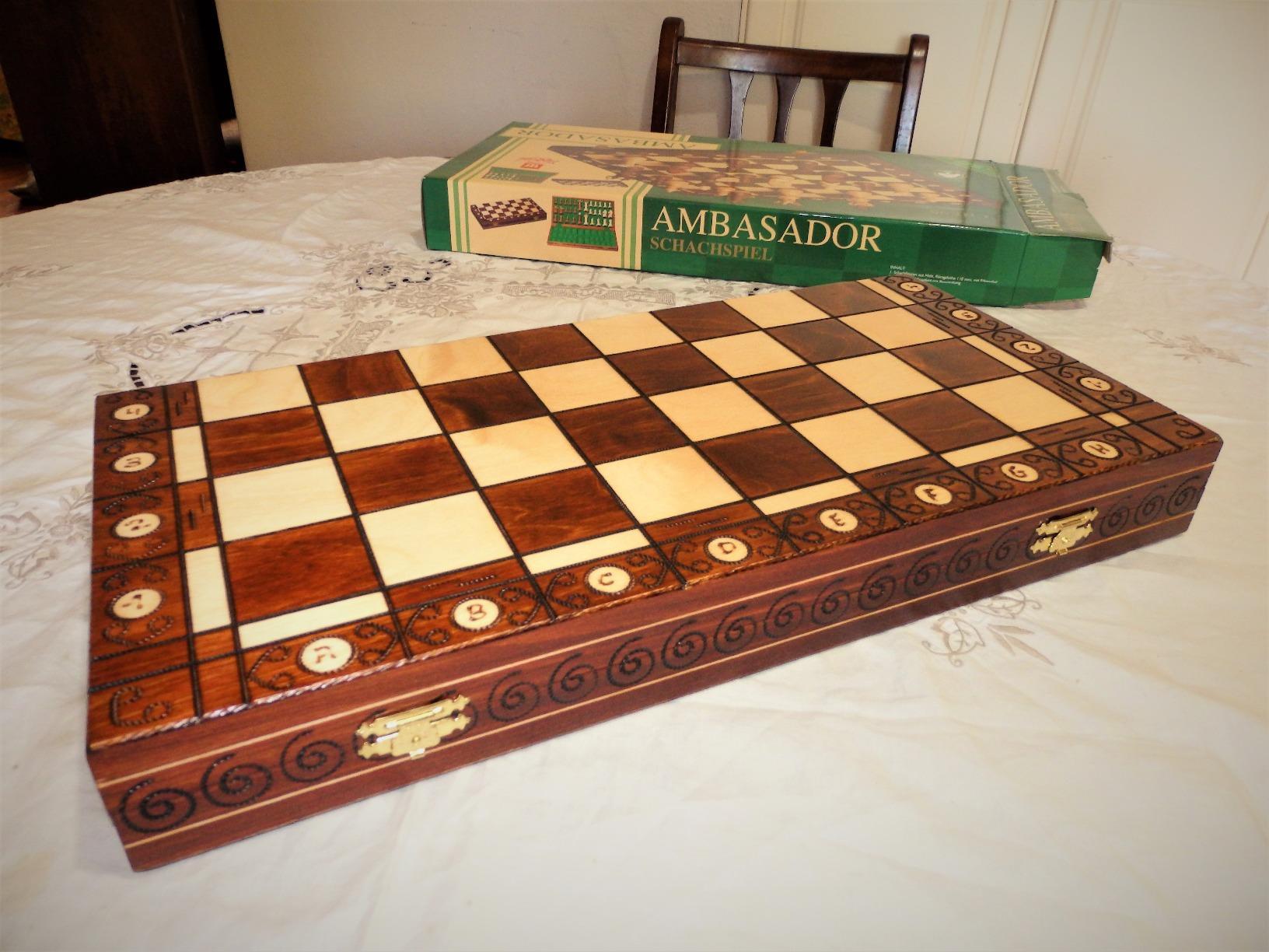 Wegiel Imperator 21-Inch Luxury Wooden Chess Set for Adults and Kids - Handcrafted from Premium Beech and Birch Wood - Unique Folding Design with Chess Piece Storage, Brown,Imperator - Brown customer photo 2